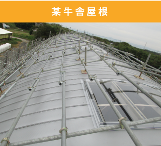 某牛舎屋根